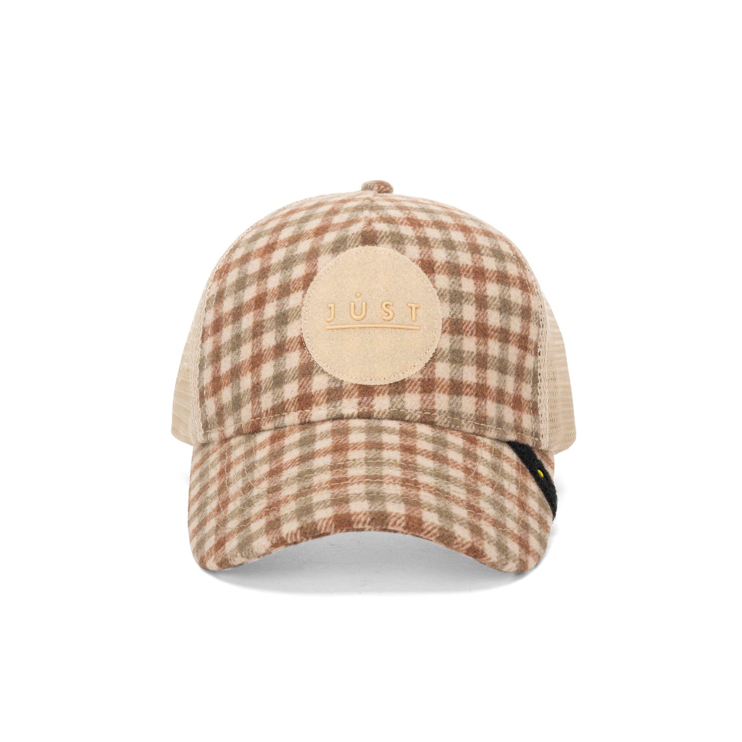 TRUCKER MICRO CHECK CAMEL